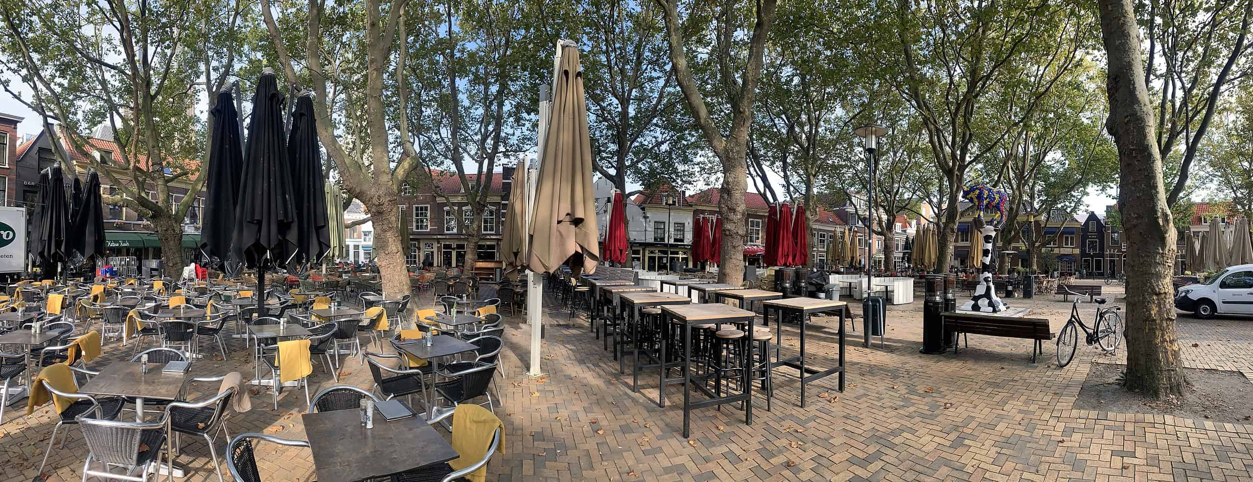 Beestenmarkt Panorama Delft